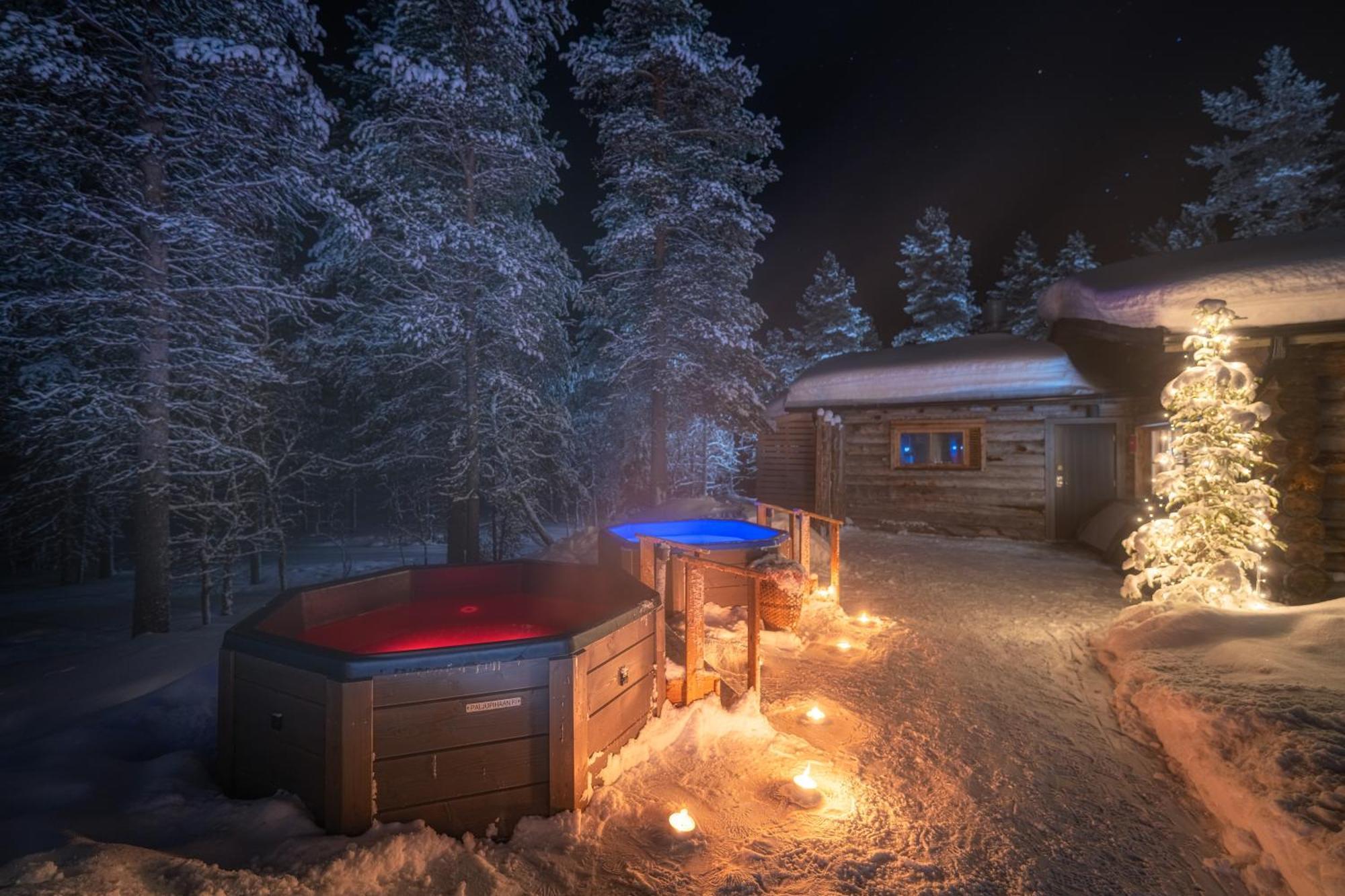 Kuukkeli Log Houses Aurora Resort Saariselka Esterno foto