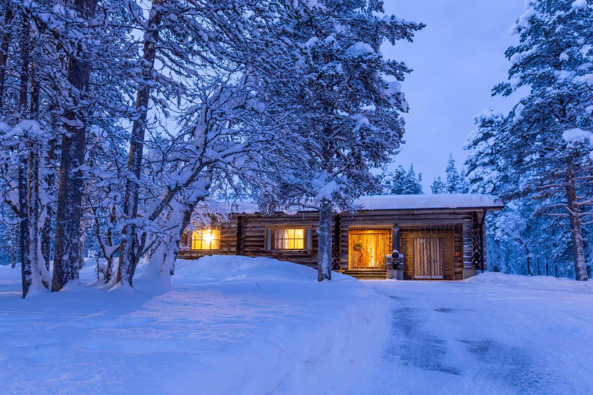 Kuukkeli Log Houses Aurora Resort Saariselka Esterno foto