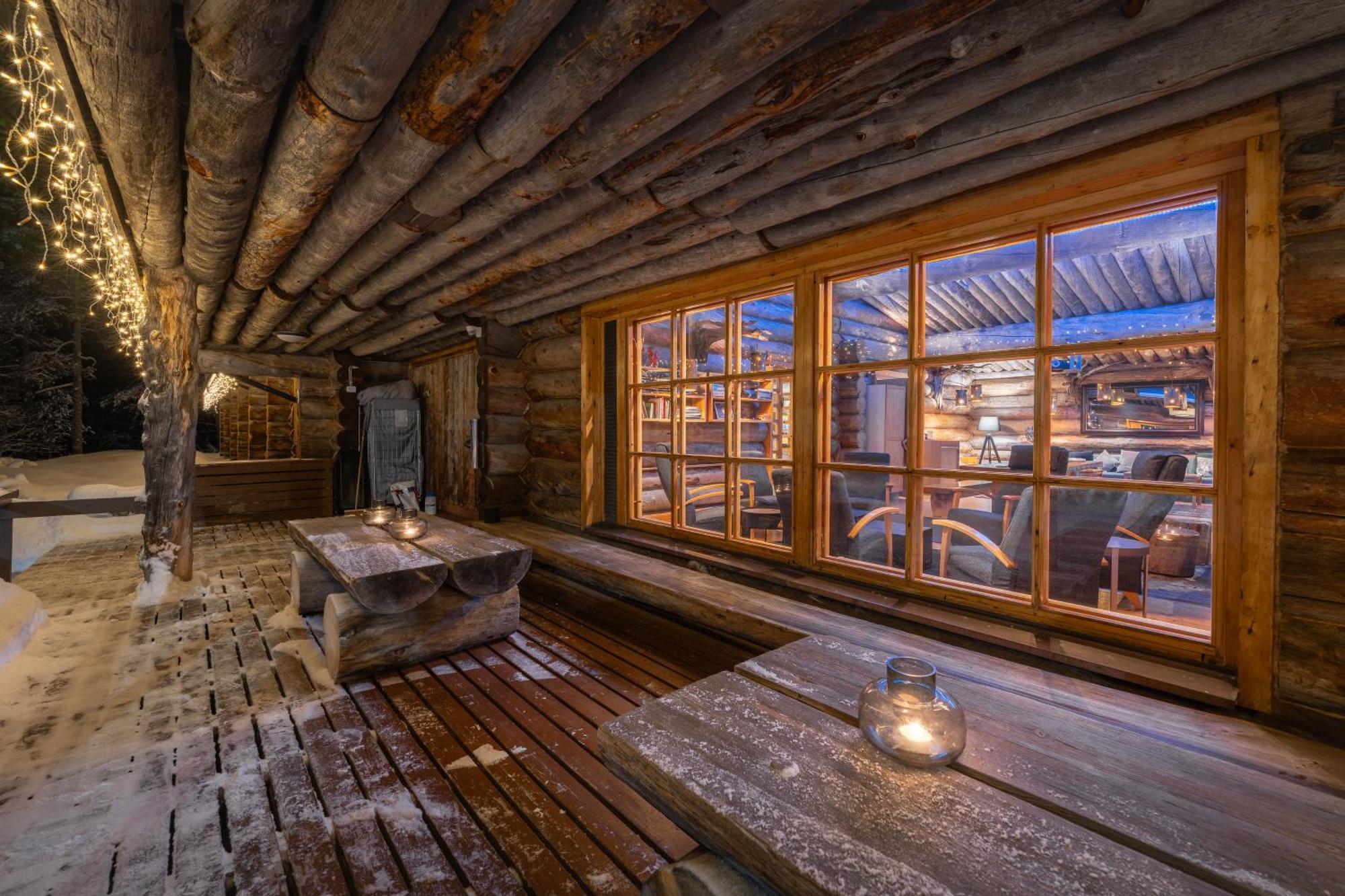 Kuukkeli Log Houses Aurora Resort Saariselka Esterno foto