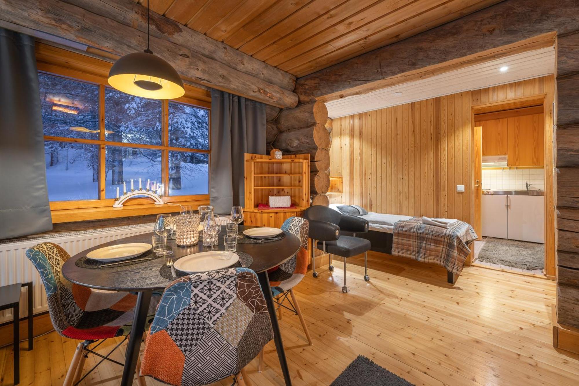 Kuukkeli Log Houses Aurora Resort Saariselka Esterno foto