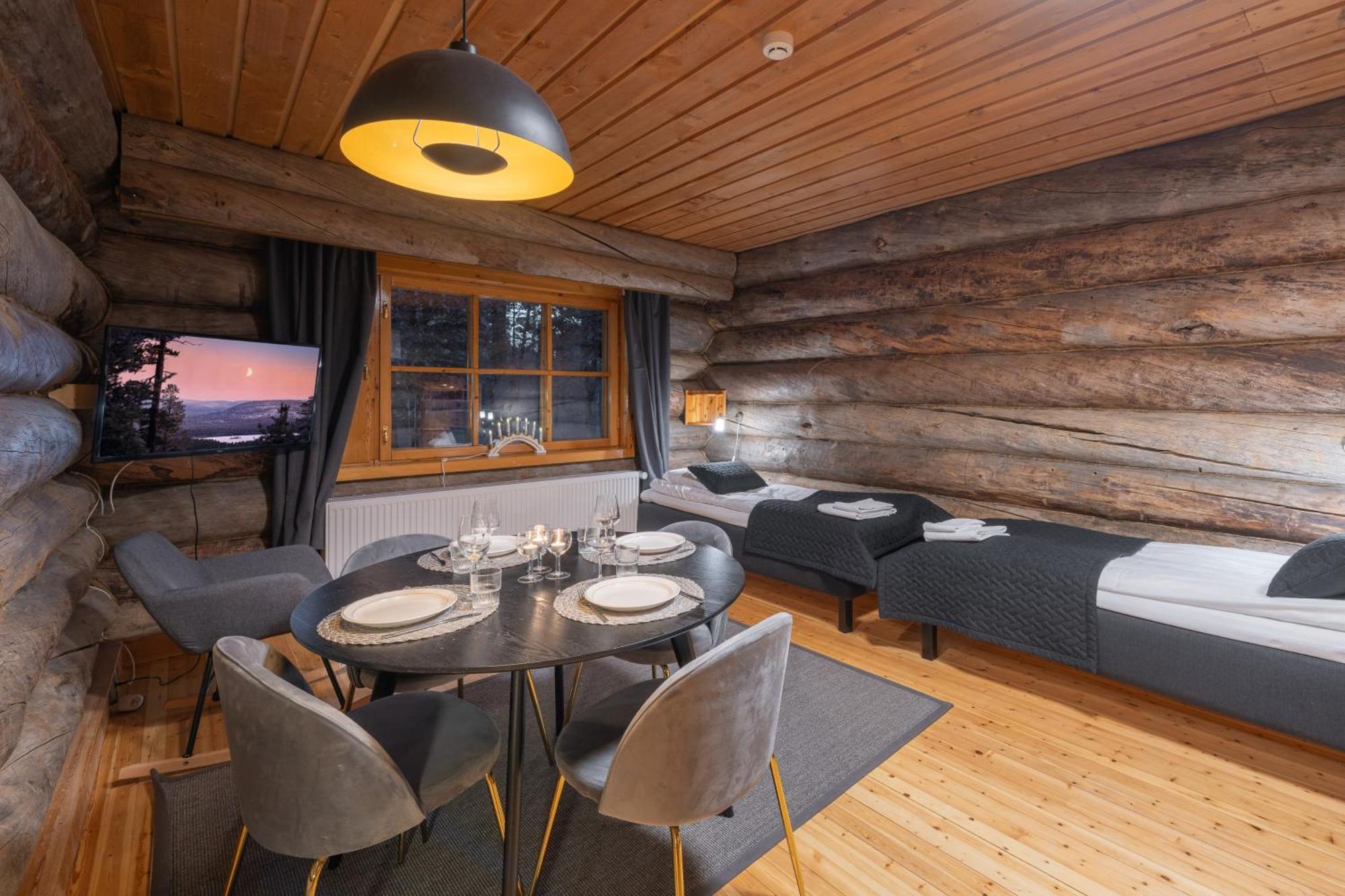 Kuukkeli Log Houses Aurora Resort Saariselka Esterno foto